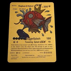 Magikarp & Wailord GX Card - Gold POKEMON